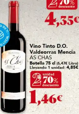 Gadis AS CHAS Vino Tinto D.O. Valdeorras Mencía oferta