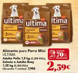 Gadis ULTIMA Alimento para Perro Mini Adulto Pollo Salmón o Adulto Buey oferta