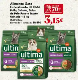Gadis ULTIMA Alimento Gato Esterilizado Pollo, Salmón, Bolas de Pelo Pavo o Tracto Urinario oferta