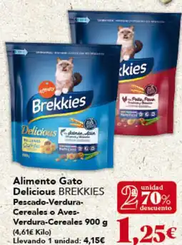 Gadis BREKKIES Alimento Gato Delicious Pescado-Verdura- Cereales o Aves- Verdura-Cereales oferta