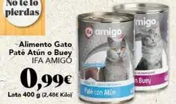 Gadis IFA AMIGO Alimento Gato Paté Atún o Buey oferta