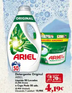Gadis ARIEL Detergente Original Líquido o caps pods oferta