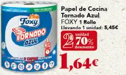 Gadis FOXY Papel de Cocina Tornado Azul 1 rollo oferta