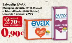 Gadis EVAX Salvaslip Maxiplus 30 uds o maxi 40 uds oferta