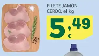 HiperDino Filete jamón cerdo oferta