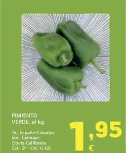 HiperDino Pimiento verde oferta