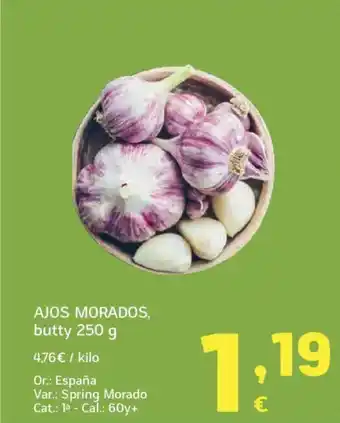 HiperDino Ajos morados oferta