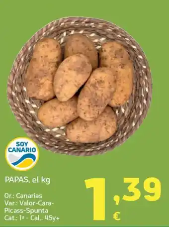 HiperDino Papas oferta