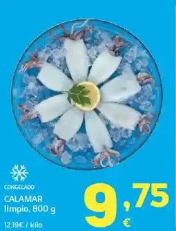 HiperDino Calamar limpio oferta