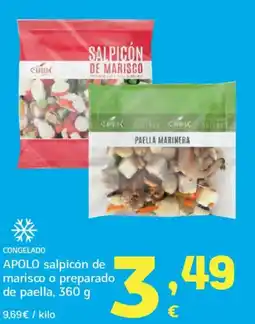 HiperDino APOLO salpicón de marisco o preparado de paella oferta