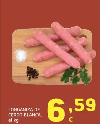 HiperDino Longaniza de cerdo blanca oferta