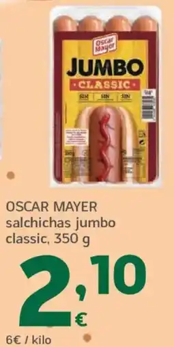 HiperDino OSCAR MAYER salchichas jumbo classic oferta