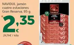 HiperDino NAVIDUL jamón cuatro estaciones Gran Reserva oferta