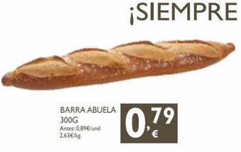 Supermercados La Despensa Barra Abuela 300 g oferta