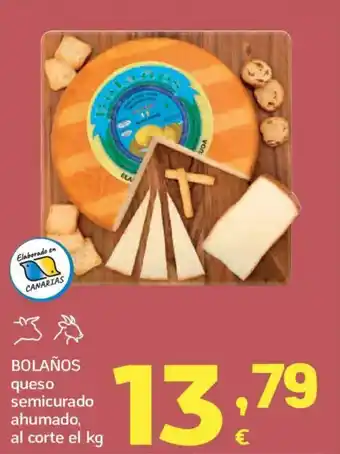 HiperDino BOLAÑOS queso semicurado ahumado oferta
