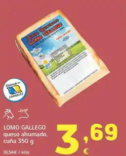 HiperDino LOMO GALLEGO queso ahumado, cuña oferta