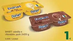 HiperDino DANET vainilla o chocolate oferta
