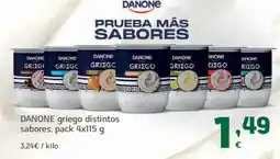 HiperDino DANONE griego distintos sabores oferta