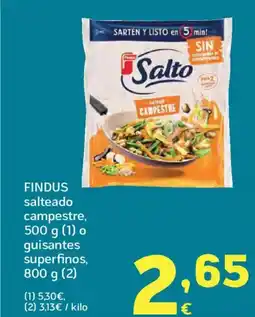 HiperDino FINDUS salteado campestre o guisantes superfinos oferta