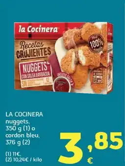HiperDino LA COCINERA nuggets o cordon bleu oferta