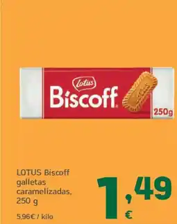 HiperDino LOTUS Biscoff galletas caramelizadas oferta