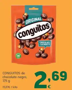 HiperDino CONGUITOS de chocolate negro oferta