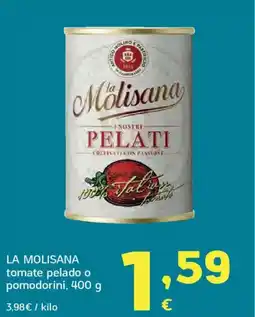 HiperDino LA MOLISANA tomate pelado o pomodorini oferta