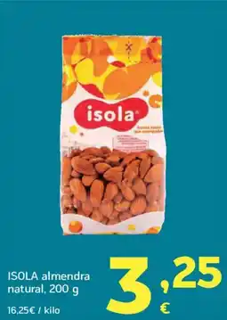 HiperDino ISOLA almendra natural oferta