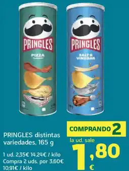 HiperDino PRINGLES distintas variedades oferta