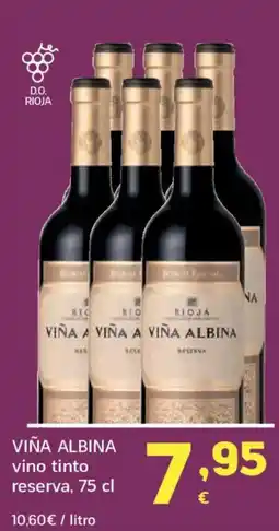 HiperDino VIÑA ALBINA vino tinto reserva oferta