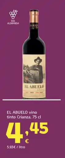 HiperDino EL ABUELO vino tinto Crianza oferta