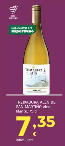 HiperDino TREIXADURA ALÉN DE SAN MARTIÑO vino blanco oferta