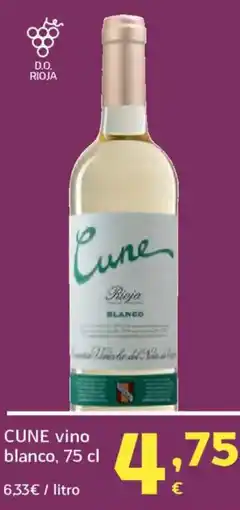 HiperDino CUNE vino blanco oferta