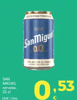 HiperDino SAN MIGUEL cerveza oferta