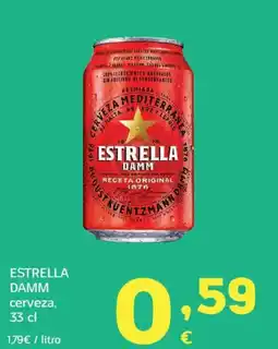 HiperDino ESTRELLA DAMM cerveza oferta