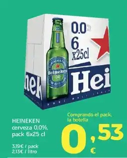 HiperDino HEINEKEN cerveza 0,0% oferta