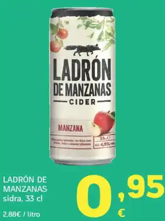 HiperDino LADRÓN DE MANZANAS sidra oferta