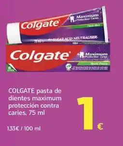 HiperDino COLGATE pasta de dientes maximum protección contra caries oferta