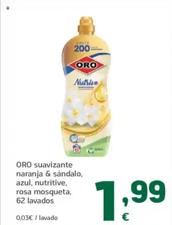 HiperDino ORO suavizante naranja & sándalo, azul, nutritive, rosa mosqueta, oferta