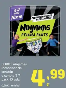 HiperDino DODOT ninjamas incontinencia corazón o cohete T 7 oferta