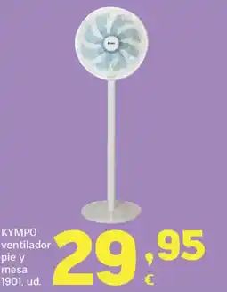 HiperDino KYMPO ventilador pie y mesa 1901 oferta