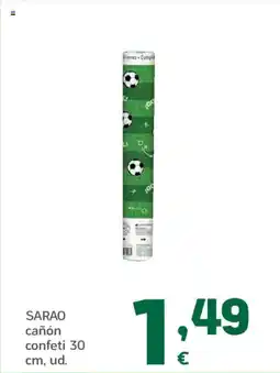 HiperDino SARAO cañón confeti oferta