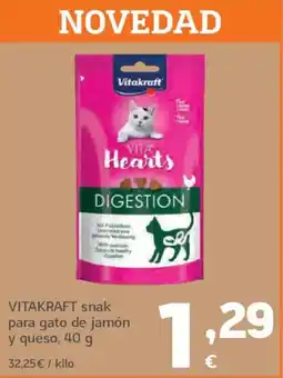 HiperDino VITAKRAFT snak para gato de jamón y queso oferta