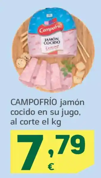 HiperDino CAMPOFRÍO jamón cocido en su jugo oferta