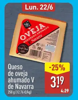 ALDI Queso de oveja ahumado V de Navarra oferta