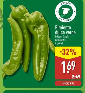 ALDI Pimiento dulce verde oferta