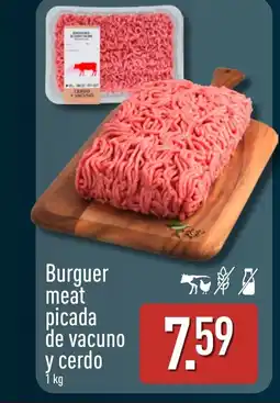 ALDI Burguer meat picada de vacuno y cerdo oferta