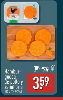 ALDI Hambur- guesa de pollo y zanahoria oferta