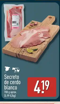 ALDI Secreto de cerdo blanco oferta