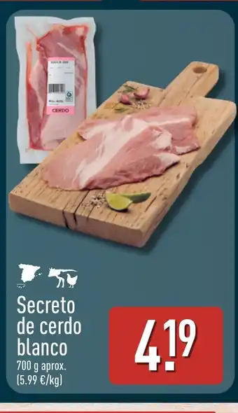 ALDI Secreto de cerdo blanco oferta